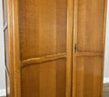 Wardrobe Vintage French Louis Oak Two Door Bedroom Storage Armoire LOT 6536