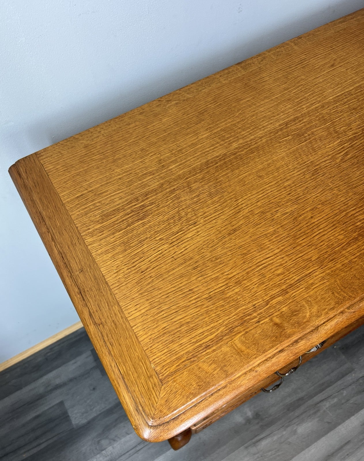 Chest of Drawers Vintage French Louis Oak with 3 Drawers Carved Cabinet LOT 44688