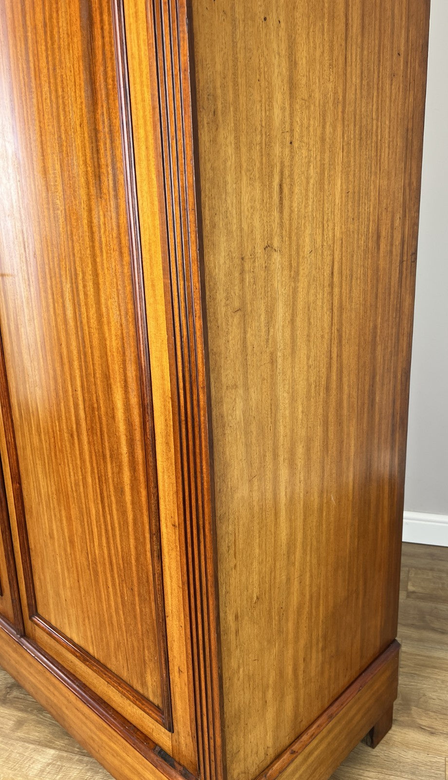 Wardrobe Antique French Style Two Door Mahogany Carved Armoire LOT 615612