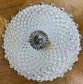 Ceiling Lamp Vintage French Pendant Glass Flush Mount Light Fixture LOT 60642