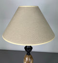 Table Lamp Vintage French Style Ceramic Brass Lamp with Shade LOT 50793