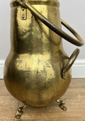 Umbrella Stand Vintage Style Brass Hall Stick Holder Lion Paw Feet LOT 60218
