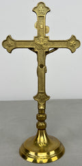 Crucifix Vintage French Style Jesus Christ Standing Religious Cross LOT 64272