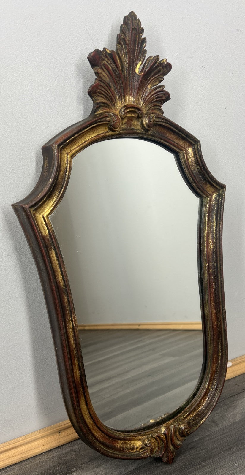 Vintage French Style Carved Wall Mirror Ornate Decorative Wall Frame LOT 47690