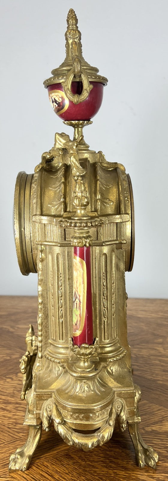 Lancini Imperial Ormolu Porcelain Gilt Brass Mantle Clock  LOT 46388