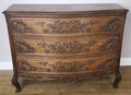 Chest of Drawers Vintage French Louis XVI Oak Carved 3 Drawer Cabinet LOT 60101