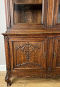 Bookcase Antique French Louis XVI Oak Display Cabinet Carved Sideboard LOT 61495