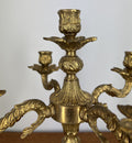 Candelabra Vintage Brass Five Arm Ornate Candle Holder LOT 4033