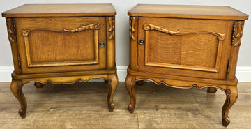 Pair of Bedside Tables Vintage French Louis XVI Nightstands Cabinets LOT 63650