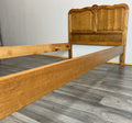 Bed Vintage French Louis XVI Single Bed Frame Oak Carved Headboard LOT 459711