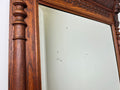 Mirror Antique French Oak Wall Mirror Home Decor Carved Wall Frame LOT 636911