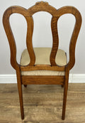 Dining Chairs Vintage French Louis Style Oak Set of 6 Upholstered Seats LOT 634414