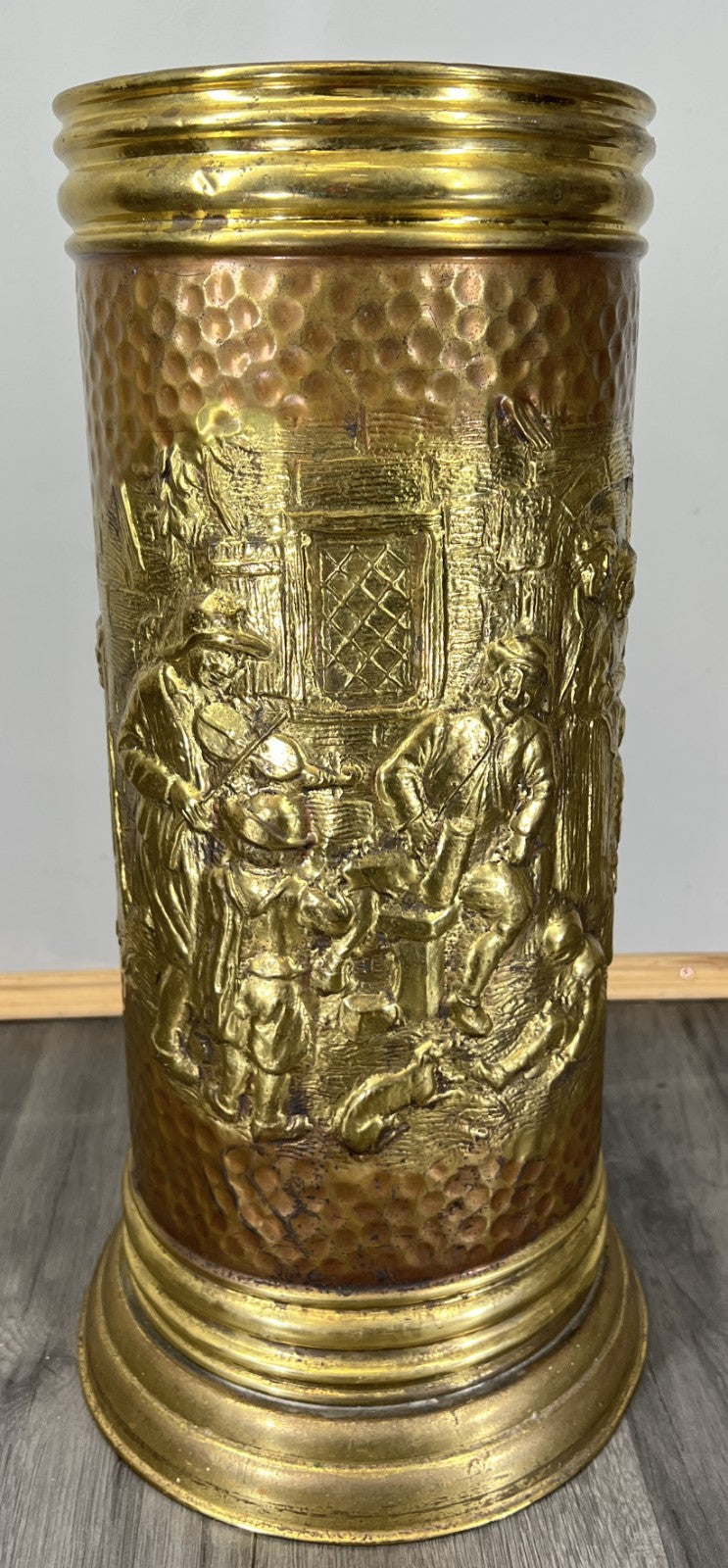 Umbrella Stand Vintage French Brass Carved Decorative Hallway Holder LOT 46870
