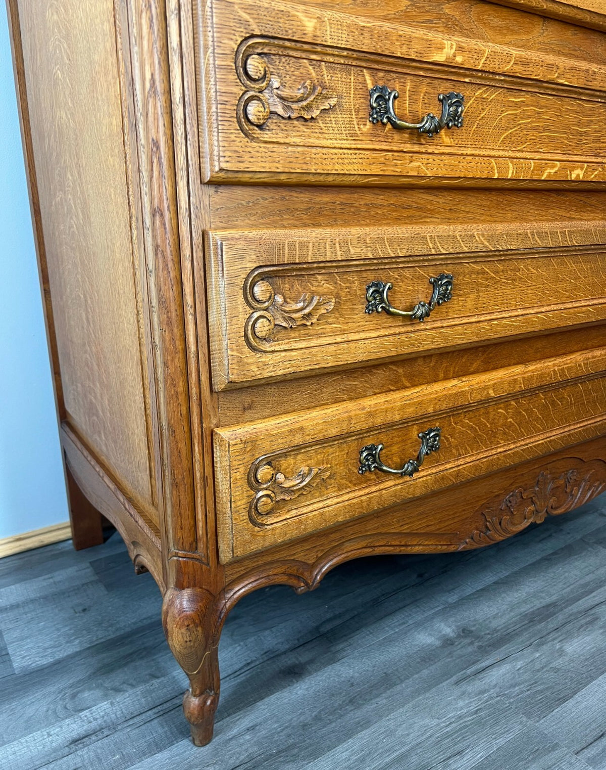 Chest of Drawers Vintage French Louis XIV Sideboard 4 Drawers Cabinet LOT 35557