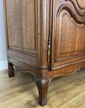 Wardrobe Vintage French Louis XVI Style Triple Door Oak Carved Armoire LOT 607813