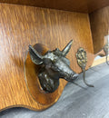 French Vintage Style Coat Rack 4 Hooks Ornate Wall Shelf Coat LOT 47275