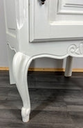 Pair of Bedside Tables Antique French Style Shabby Chic Carved Cabinets LOT 29868