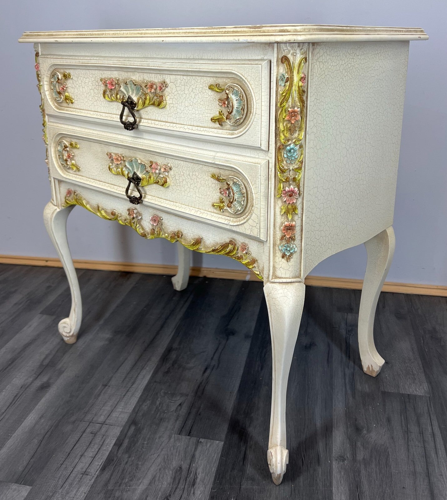 Chest of Drawers Vintage French Shabby Chic Louis XIV Sideboard Cabinet LOT 34677
