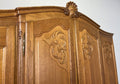 Wardrobe Vintage French Louis XVI Style Four Door Oak Carved Armoire LOT 49303