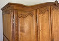 Wardrobe Vintage French Louis XVI Style Oak Five Door Carved Armoire LOT 63973
