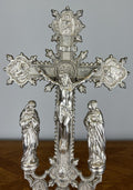 Crucifix Vintage French Style Metal Religious Altar Cross Figurines LOT 46673