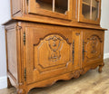 Bookcase Vintage French Louis XVI Oak Display Cabinet Carved Sideboard LOT 62838