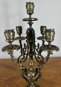 Clock Vintage French Style Mantel Clock Garniture With Candelabras LOT 464913