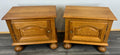 Pair of Bedside Tables Vintage French Style Cabinets Carved Cupboards LOT 17860