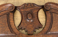 Pediment Antique French Style Oak Hand Carved Decorative Crest LOT 61724