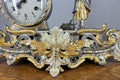 Lancini Imperial Ormolu Gilt Brass Mantle Clock with Candelabras  LOT 46416
