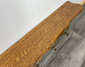 French Vintage Coat Rack Oak 5 Hooks Ornate Wall Shelf Carved Coat LOT 44438