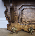French Vintage Coat Rack Oak 6 Hooks Wall Shelf Carved Coat Hanger LOT 60006