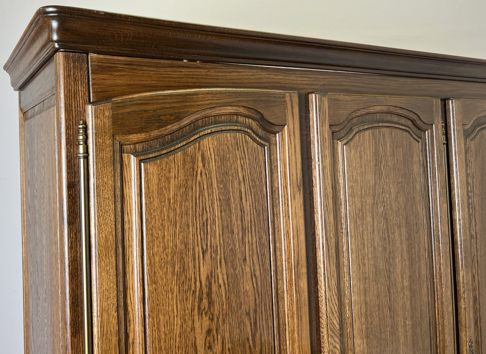 Wardrobe Vintage French Style Five Door Carved Armoire Cabinet LOT 61304