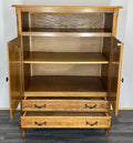 Cabinet Vintage French Louis XIV Style Oak Sideboard Carved Cabinet LOT 16469