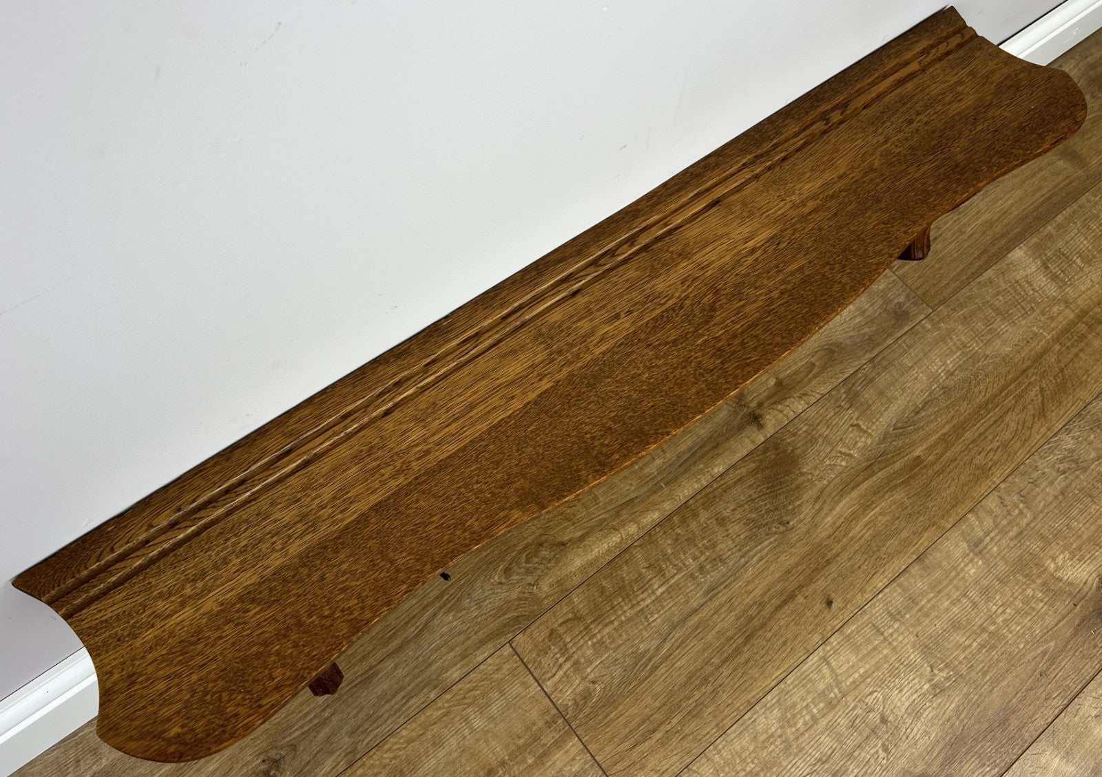 Coat Rack Vintage French Oak Wall Mounted 6 Hooks Carved Rack Hanger LOT 620210