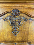 Cabinet Vintage French Louis XIV Style Cabriole Legs Carved Sideboard LOT 29174