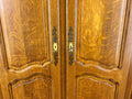 Wardrobe Vintage French Louis XVI Style Oak Four Door Armoire LOT 48143