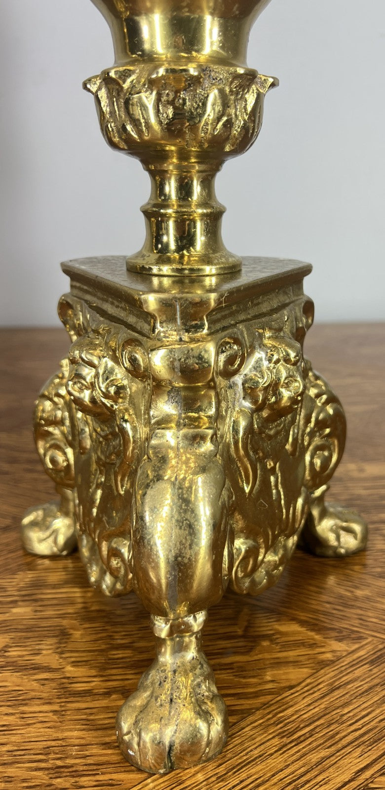 Candelabras Vintage French Style Pair Ornate Brass 52 cm Candlesticks LOT 46591