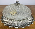 Ceiling Lamp Vintage French Pendant Glass Flush Mount Light Fixture LOT 60647