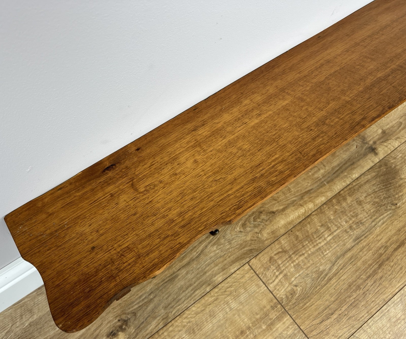 Coat Rack Vintage French Carved Oak Wall Mounted 5 Hooks Rack Hanger LOT 62109