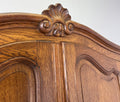 Wardrobe Vintage French Louis XVI Style Four Door Oak Carved Armoire LOT 608010