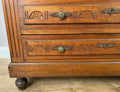 Chest of Drawers Antique French Walnut Marble Top Five Drawer Cabinet LOT 64495