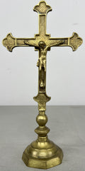 Crucifix Vintage French Style Standing Religious Cross Jesus Christ LOT 64300