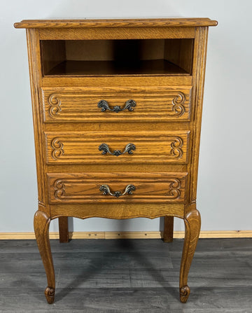 Chest of Drawers Vintage French Louis XIV Cabinet 3 Drawers Sideboard LOT 24230