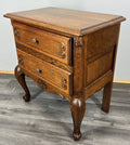 Pair of Bedside Tables Vintage French Louis XVI Oak Carved Cabinets LOT 44064