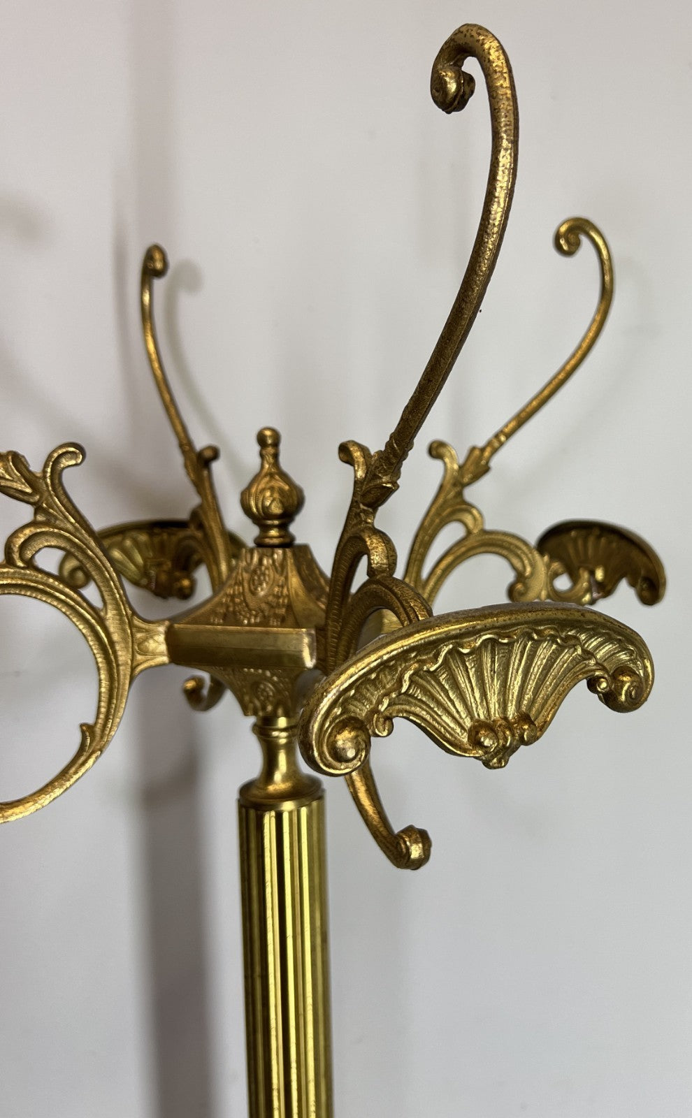 Coat Stand Vintage French Style Brass Floor Coat Rack LOT 47428