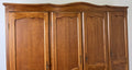 Wardrobe Vintage French Louis XVI Style Oak Four Door Carved Armoire LOT 61318