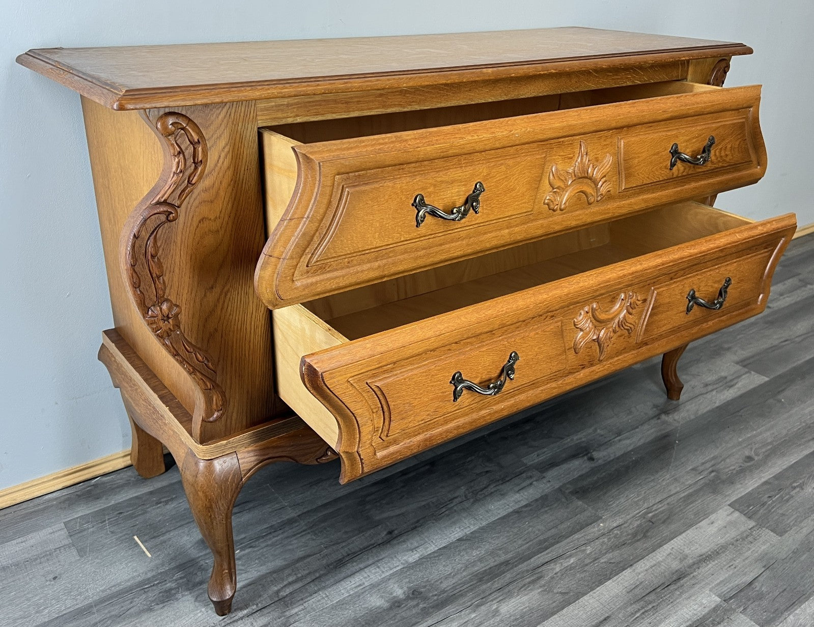 Cabinet Vintage French Louis XIV Ornate Cupboard Carved Sideboard LOT 442013