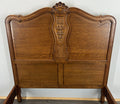 Bed Vintage French Louis XVI Double Single Frame Oak Carved Headboard LOT 45935