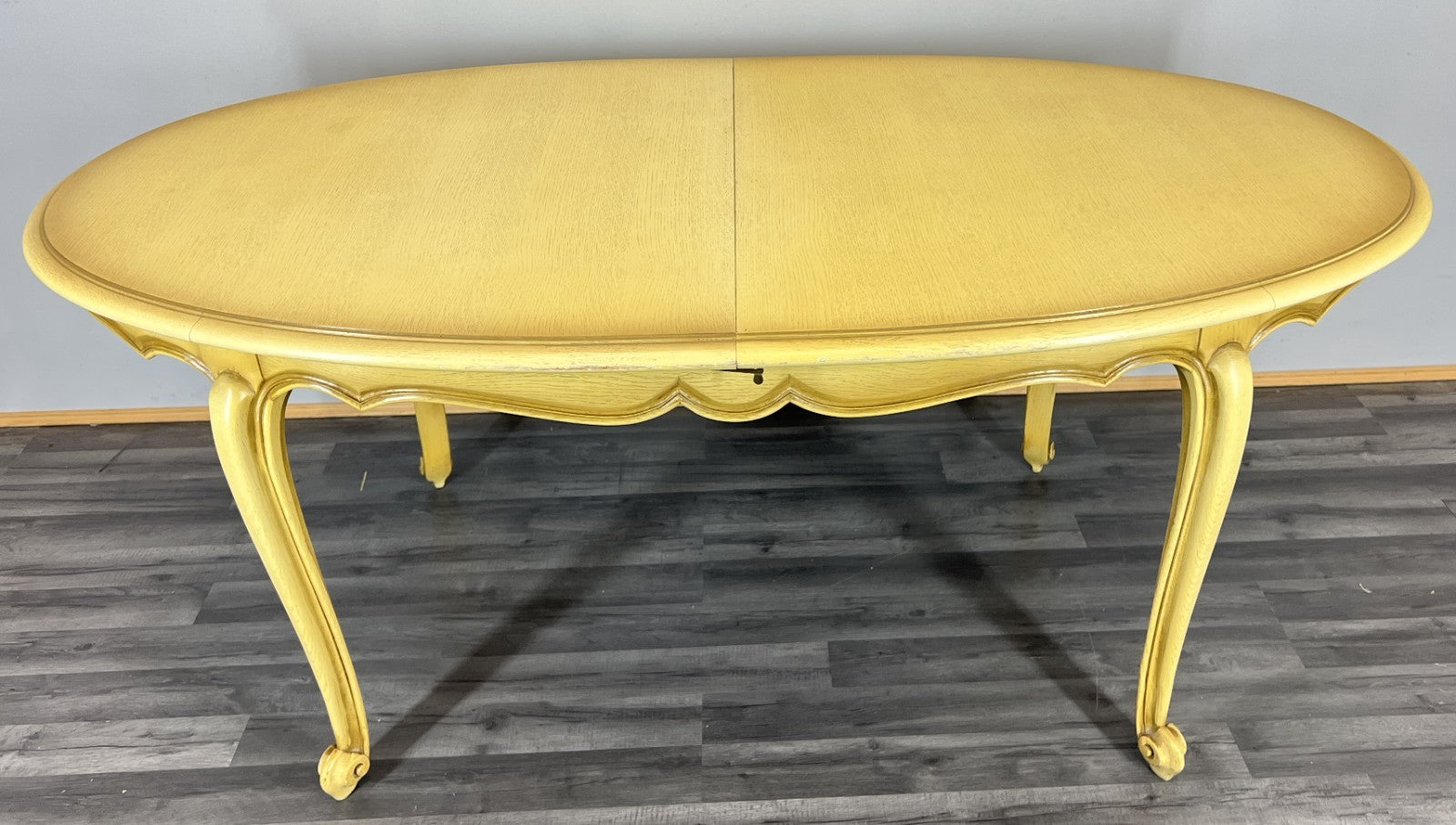 Dining Table Vintage French Louis XVI Shabby Chic with Set of 6 Chairs LOT 44048